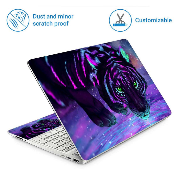 Full Panel Laptop Skin - Tiger Fantasy Digital Art