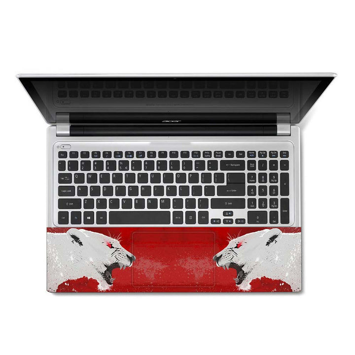 Full Panel Laptop Skin - Tiger Roar Art