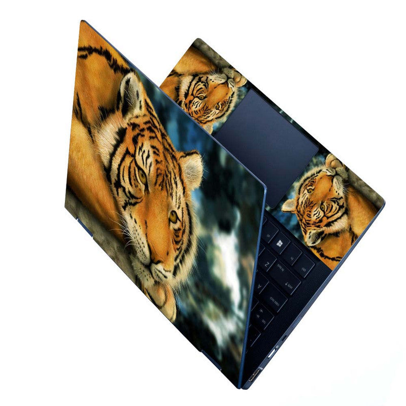 Full Panel Laptop Skin - Tiger Watching – SkinsLegend