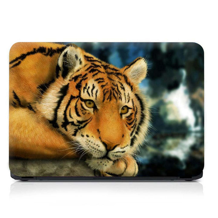 Full Panel Laptop Skin - Tiger Watching