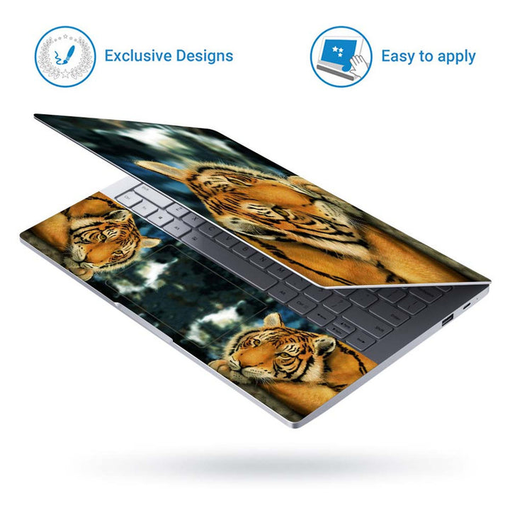 Full Panel Laptop Skin - Tiger Watching