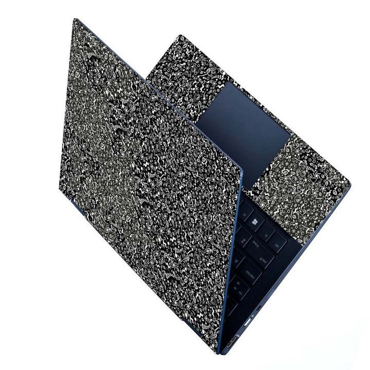 Full Panel Laptop Skin - Tiny Shapes