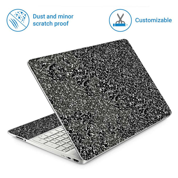 Full Panel Laptop Skin - Tiny Shapes