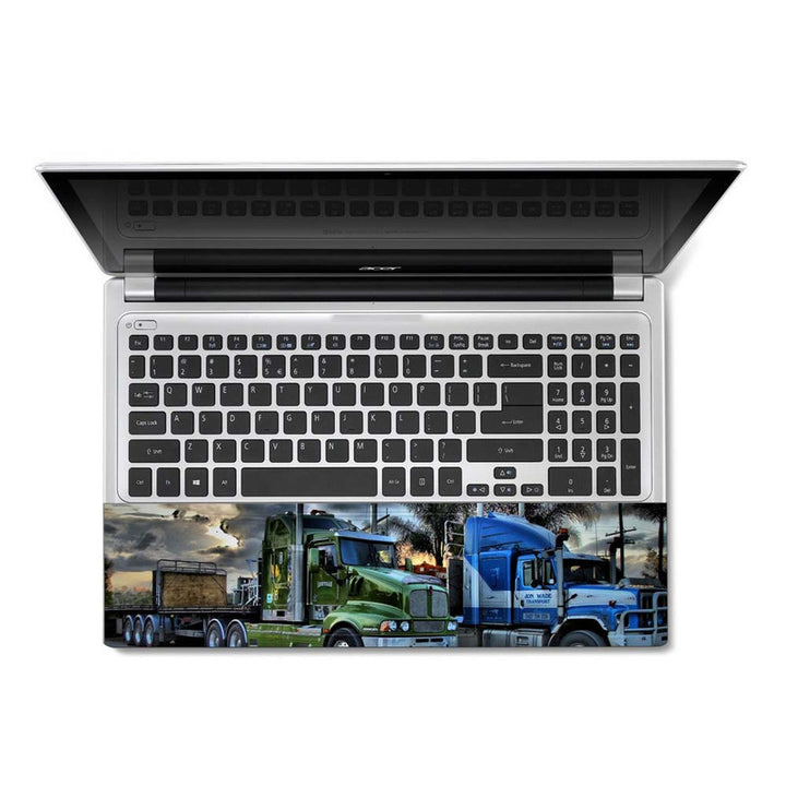 Full Panel Laptop Skin - Truckers