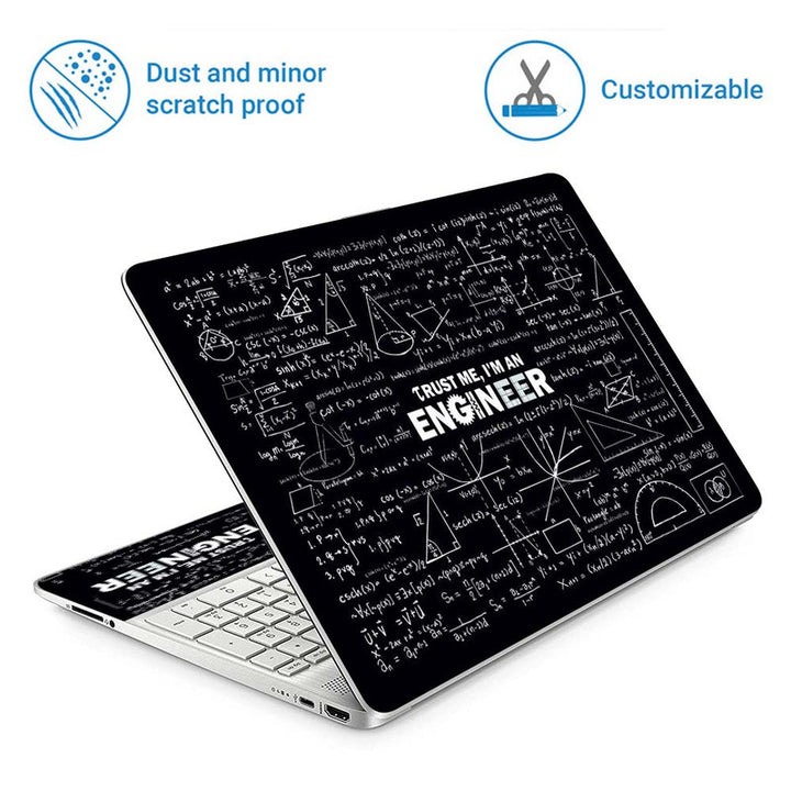 Full Panel Laptop Skin - Trust Me I Am Engineer Formula