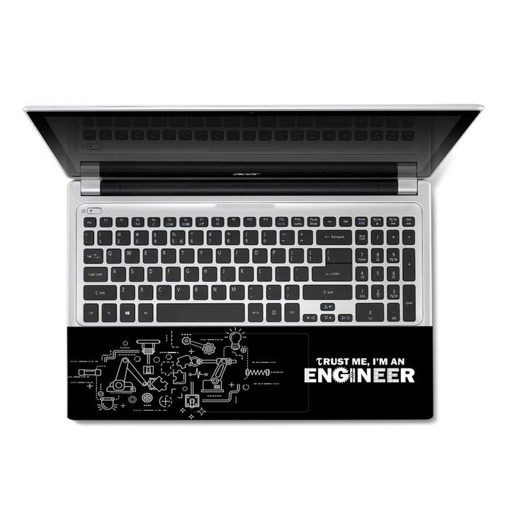 Full Panel Laptop Skin - Trust Me I Am Engineer