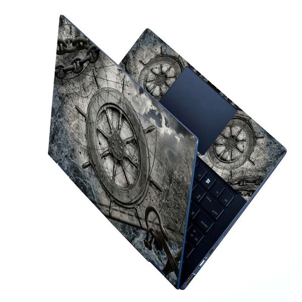 Full Panel Laptop Skin - Vintage Navigation