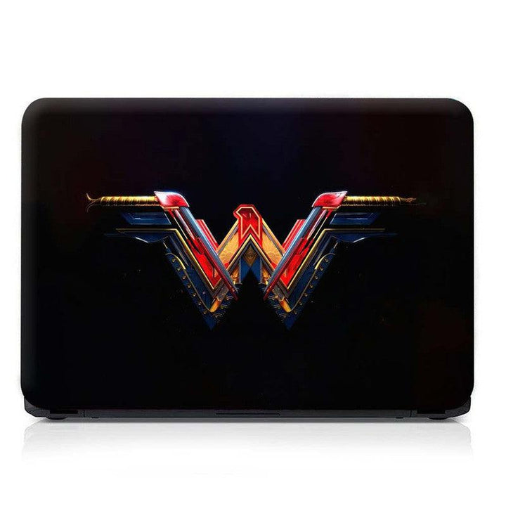 Full Panel Laptop Skin - W on Black