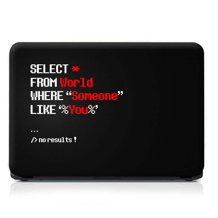 Full Panel Laptop Skin - Where Someone Query