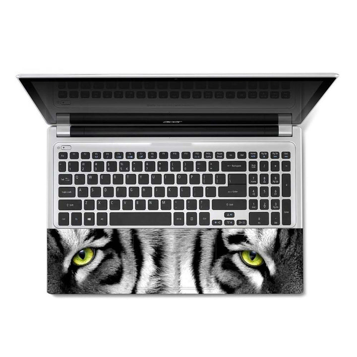 Full Panel Laptop Skin - White Tiger