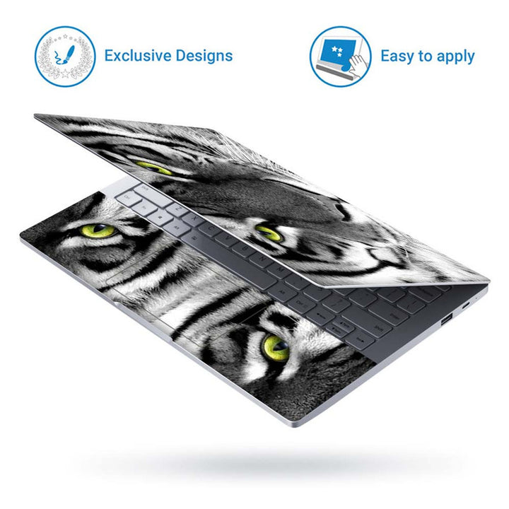 Full Panel Laptop Skin - White Tiger