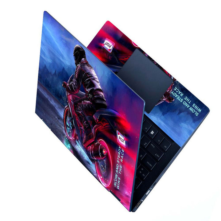 Full Panel Laptop Skin - Wins the Race