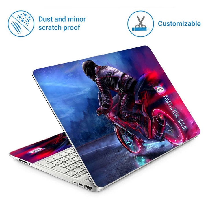 Full Panel Laptop Skin - Wins the Race