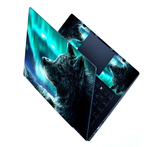 Full Panel Laptop Skin - Wolf Art