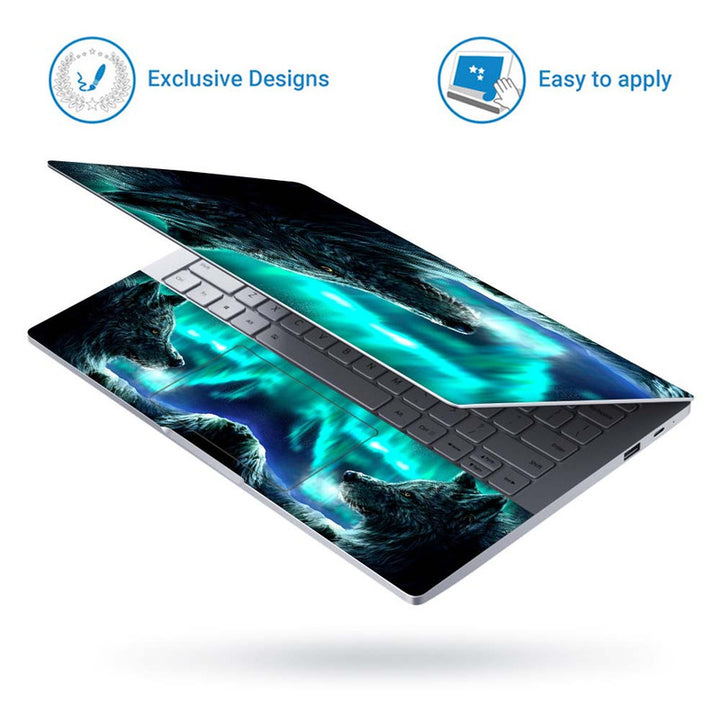 Full Panel Laptop Skin - Wolf Art