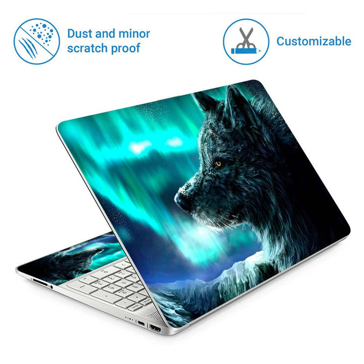 Full Panel Laptop Skin - Wolf Art