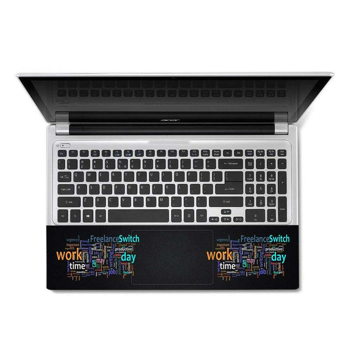 Full Panel Laptop Skin - Work Productive