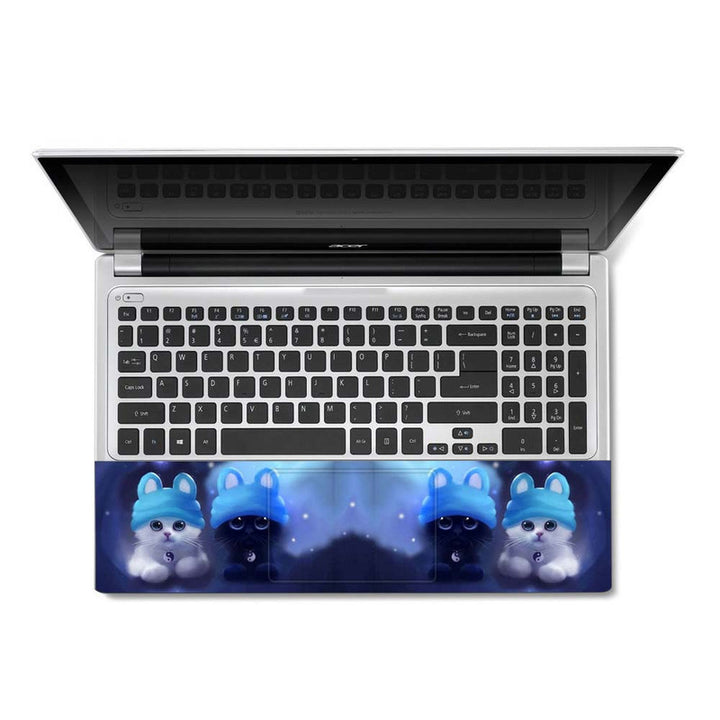 Full Panel Laptop Skin - Ying Yang Cats