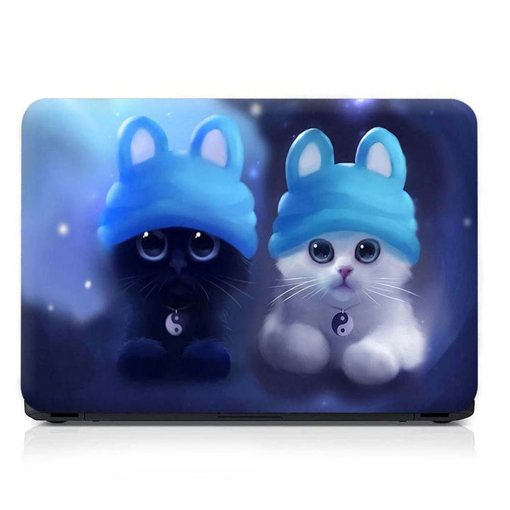 Full Panel Laptop Skin - Ying Yang Cats