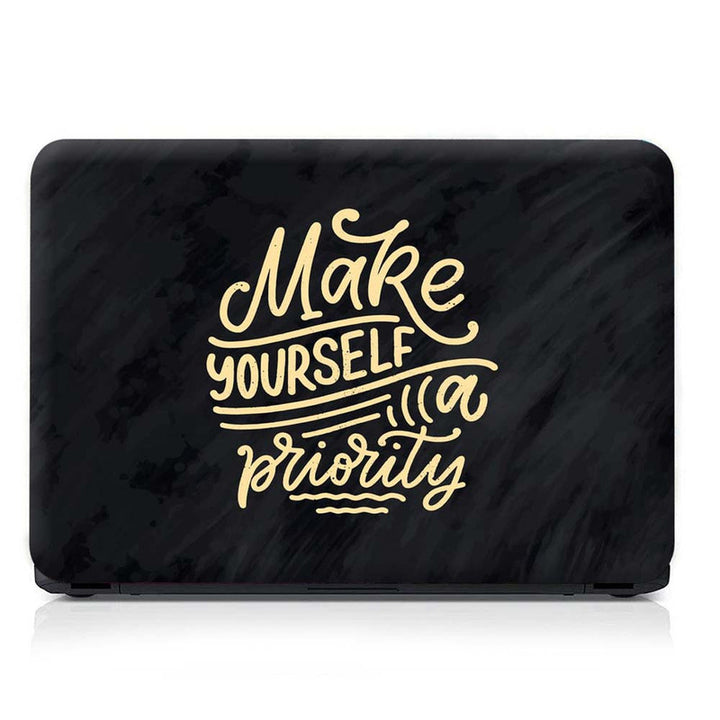 Full Panel Laptop Skin - Yourself Priority