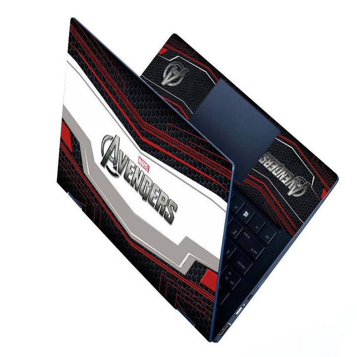 Full Panel Laptop Skin - avengers honeycomb