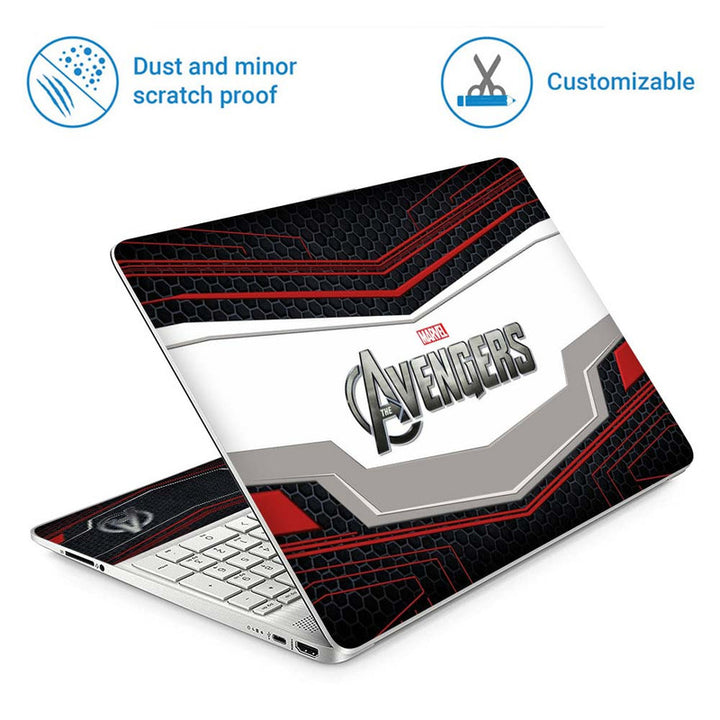 Full Panel Laptop Skin - avengers honeycomb