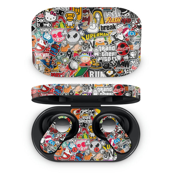 Oneplus Nord Buds Earbud Skin - Sticker Bomb Formula Drift