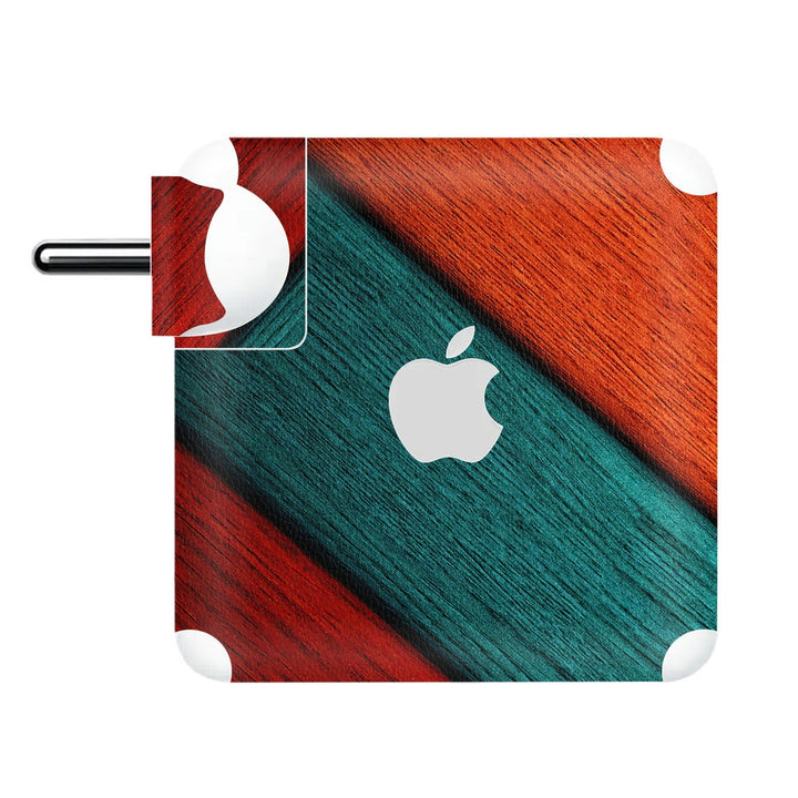 Charger Skin - Colorful Wood Pattern Abstract