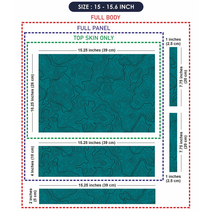 Laptop Skin - Topography Pattern TP09