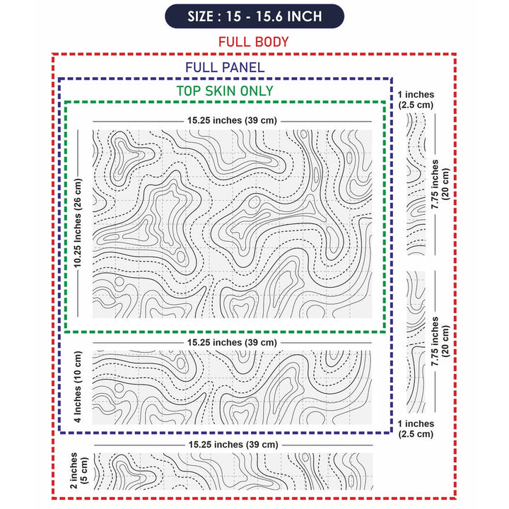 Laptop Skin - Topography Pattern TP12