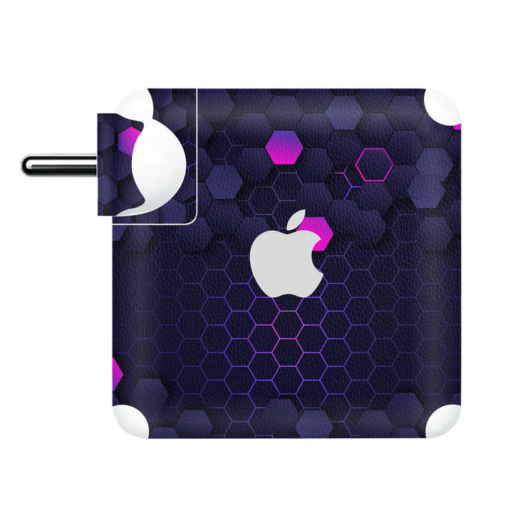 Charger Skin - Gradient Hexagonal Background Purple