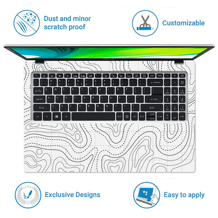 Laptop Skin - Topography Pattern TP12