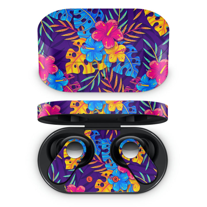 Oneplus Nord Buds Earbud Skin - Yellow Red Purple Floral