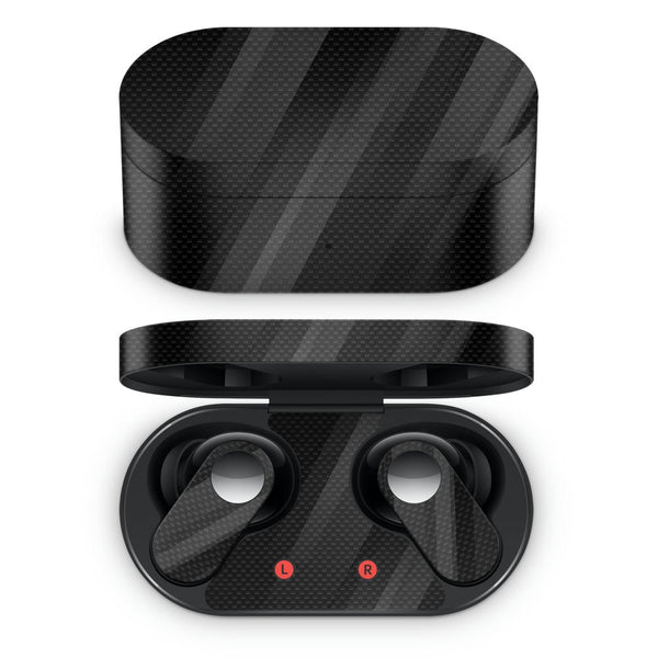 Oneplus Nord Buds Earbud Skin - Tiny Squares on Grey Black