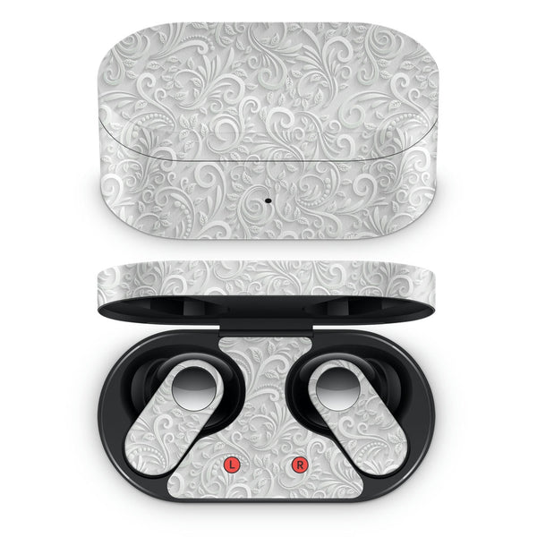 Oneplus Nord Buds Earbud Skin - White 3D Floral