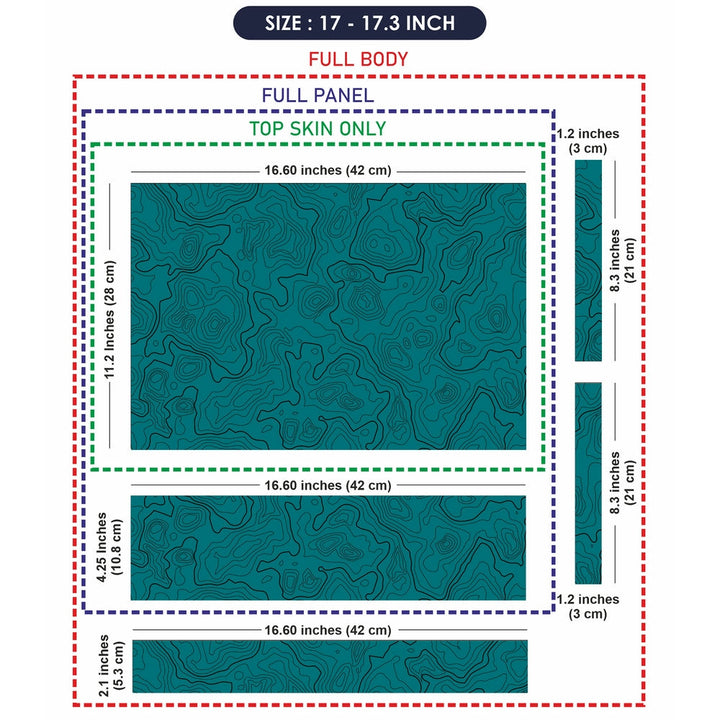 Laptop Skin - Topography Pattern TP09