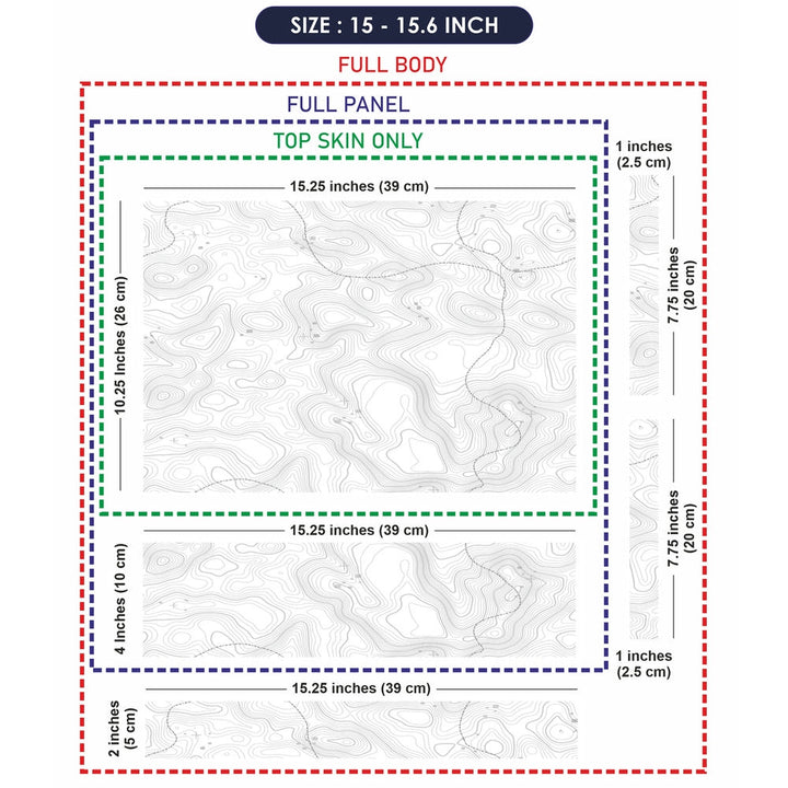 Laptop Skin - Topography Pattern TP07