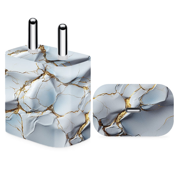 Charger Skin - Cracking Marble Design