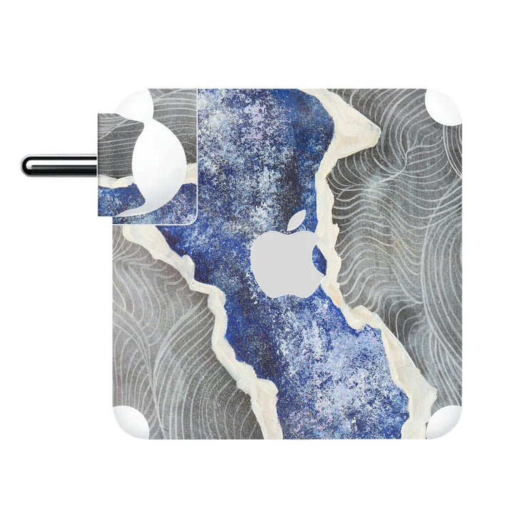 Charger Skin - Blue Grey River Side Painting