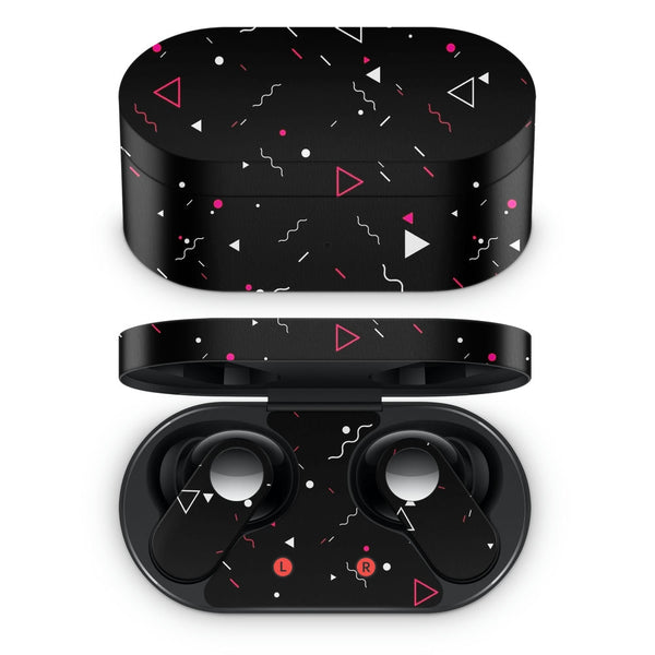 Oneplus Nord Buds Earbud Skin - Triangle Spiral on Black