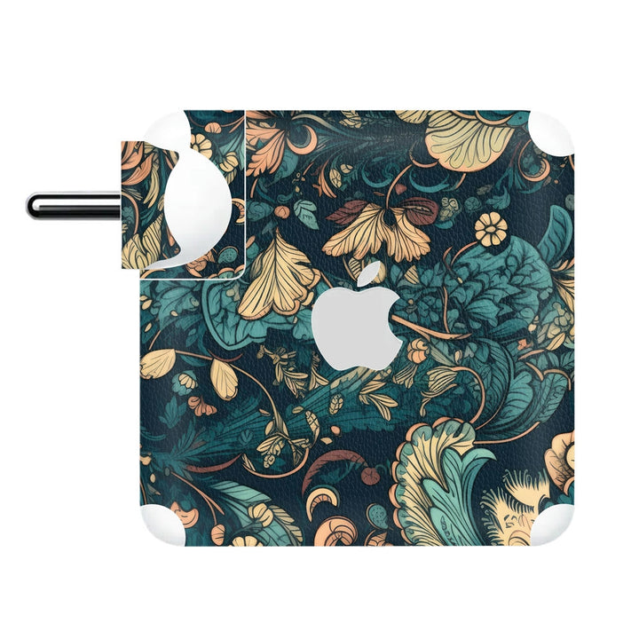 Charger Skin - Blue Yellow Floral With Abundance Flowers