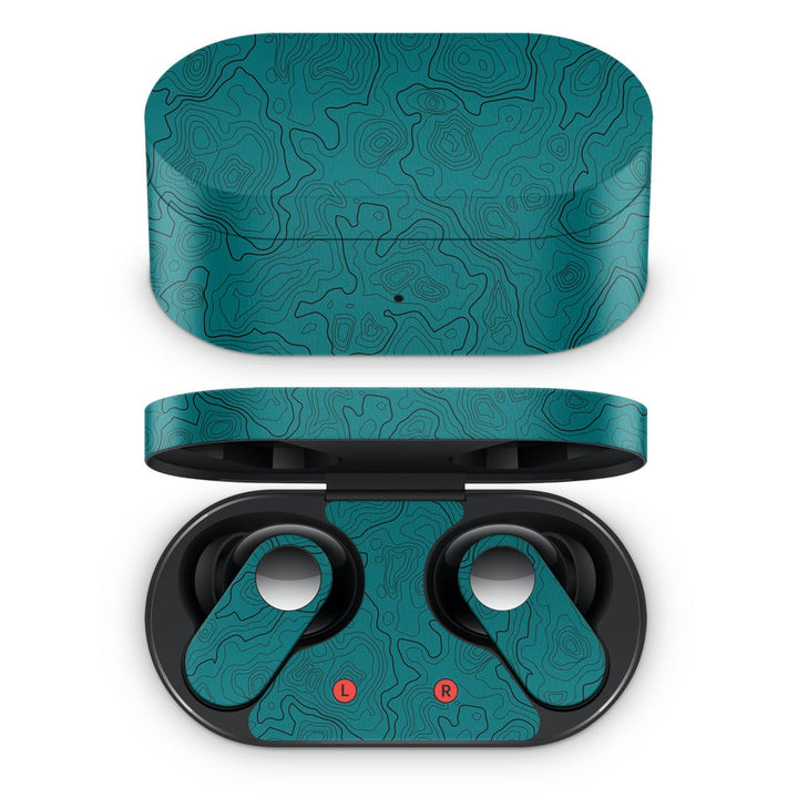 Oneplus Nord Buds Earbud Skin - Topography Pattern TP09