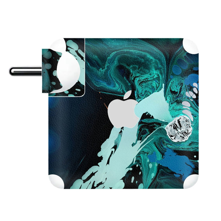 Charger Skin - Blue Stone Art Abstract