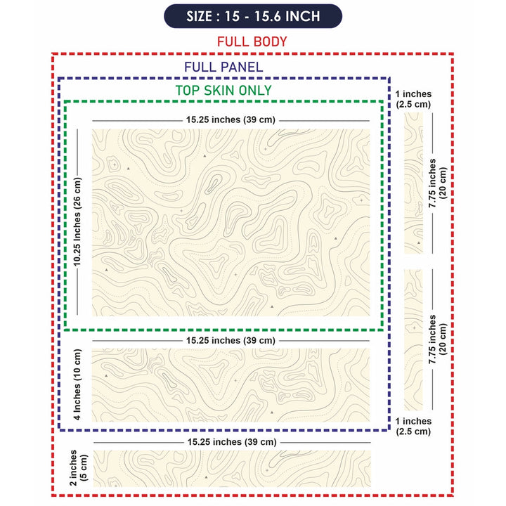 Laptop Skin - Topography Pattern TP14