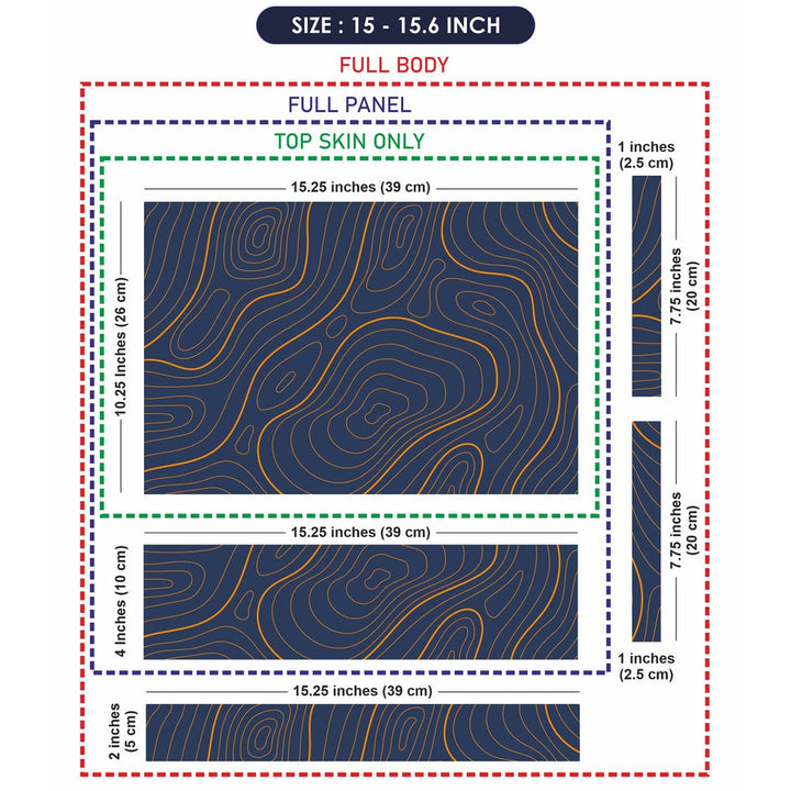 Laptop Skin - Topography Pattern TP08