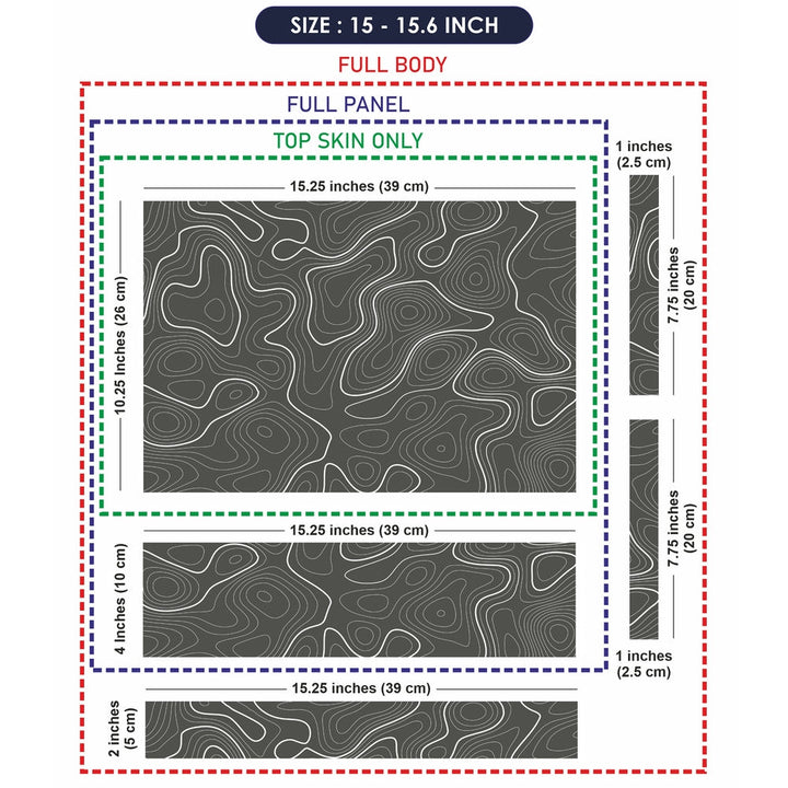 Laptop Skin - Topography Pattern TP01