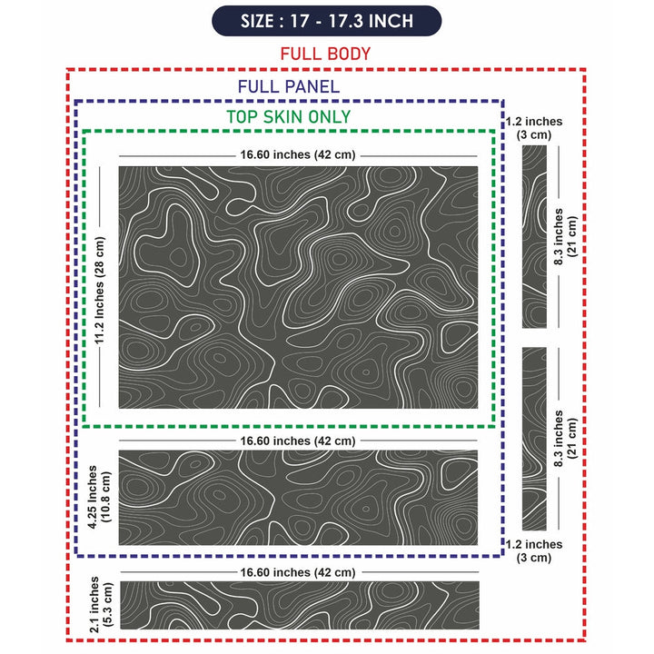 Laptop Skin - Topography Pattern TP01