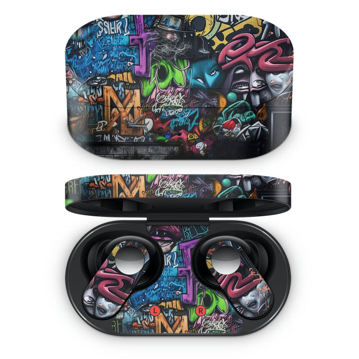 Oneplus Nord Buds Earbud Skin - Wooden M Graffiti