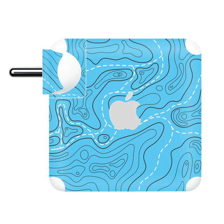 Charger Skin - Topographic Map Contour Lines