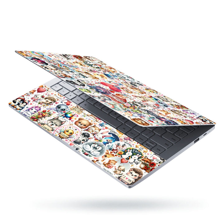 Laptop Skin - I Love You Sticker Bomb